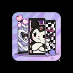 kuromi cute wallpaper android application logo